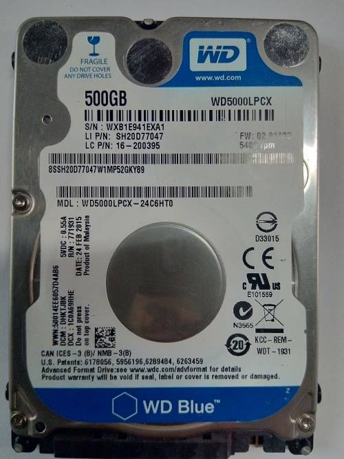 WESTERN DIGITAL LAPTOP HDD