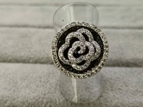 Unique, Flower, Sterling Silver Ring
