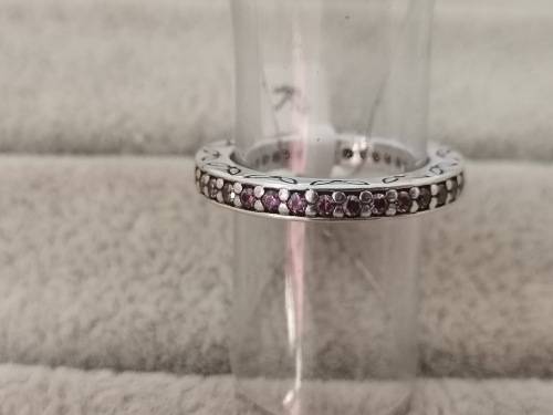 Detailed Full-Eternity Silver PANDORA Ring