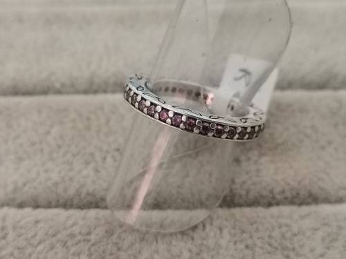 Detailed Full-Eternity Silver PANDORA Ring