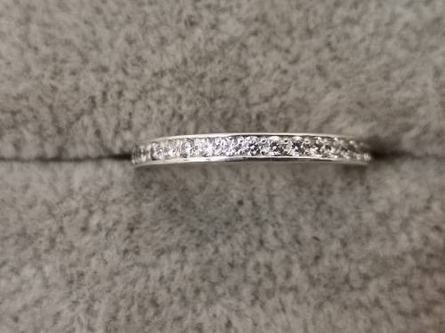Silver Half-Eternity Ring