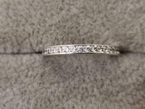 Silver Half-Eternity Ring