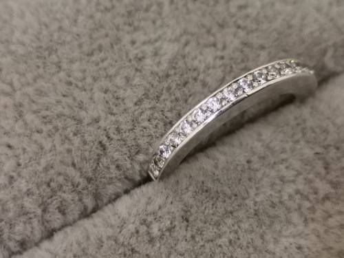 Silver Half-Eternity Ring