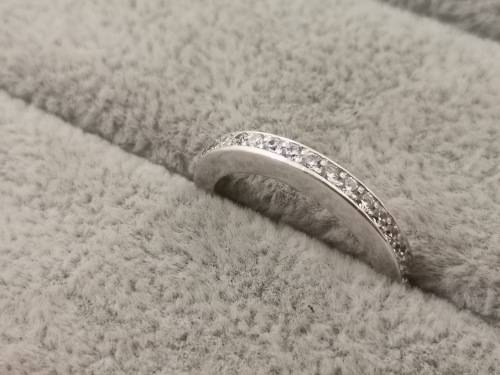 Silver Half-Eternity Ring