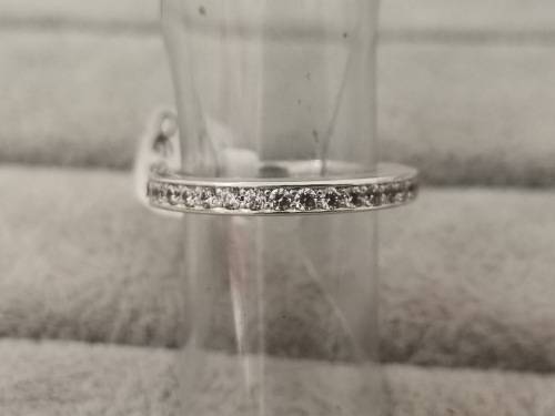 Silver Half-Eternity Ring