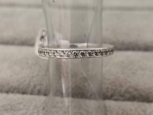 Silver Half-Eternity Ring