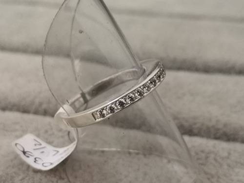Silver Half-Eternity Ring