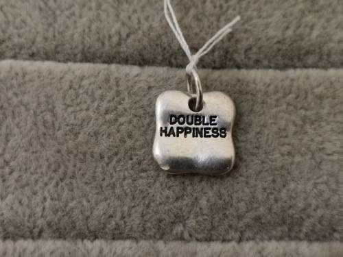 Silver Double Happiness Pendant