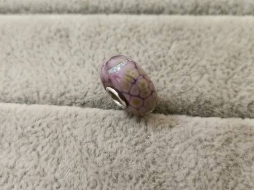 Purple and Gold Troll Bead Charm