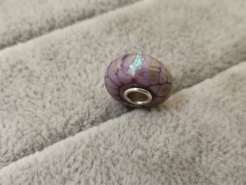 Purple and Gold Troll Bead Charm