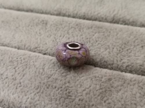 Purple and Gold Troll Bead Charm