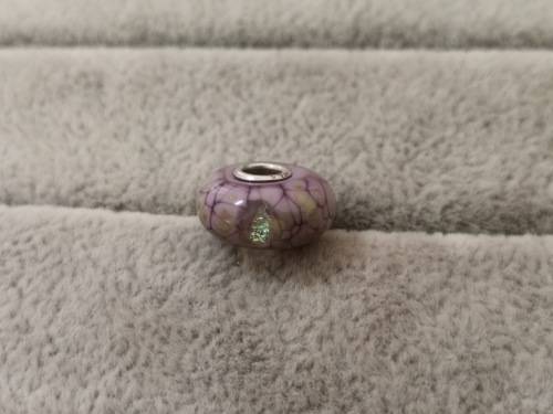 Purple and Gold Troll Bead Charm
