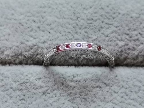 Detailed Silver Ring (Size Q)