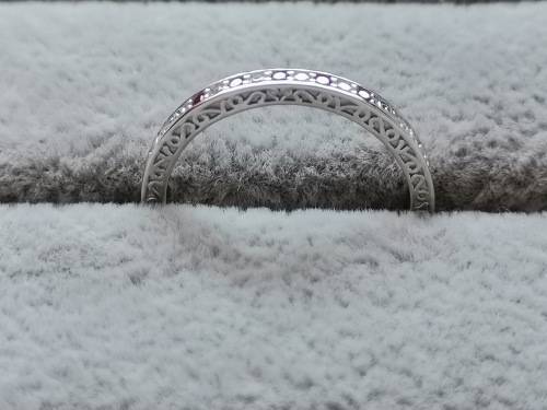 Detailed Silver Ring (Size Q)