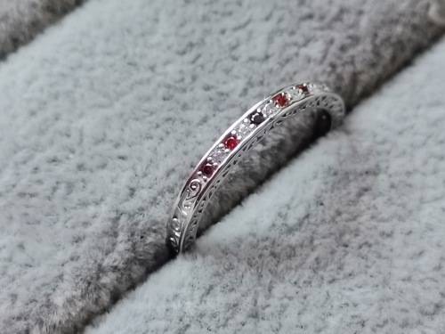 Detailed Silver Ring (Size Q)