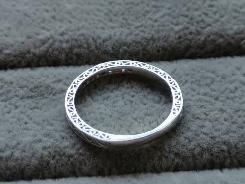 Detailed Silver Ring (Size Q)
