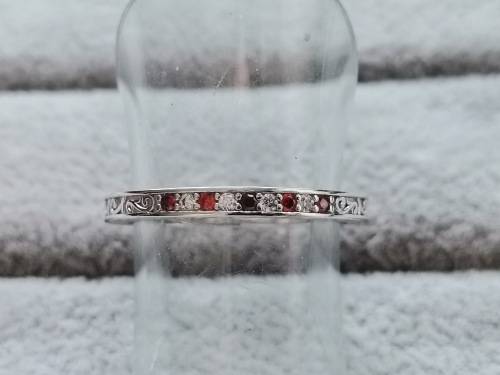 Detailed Silver Ring (Size Q)