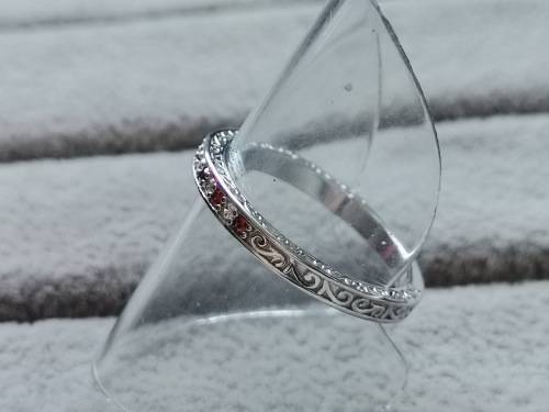 Detailed Silver Ring (Size Q)