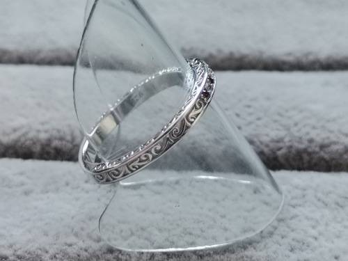 Detailed Silver Ring (Size Q)