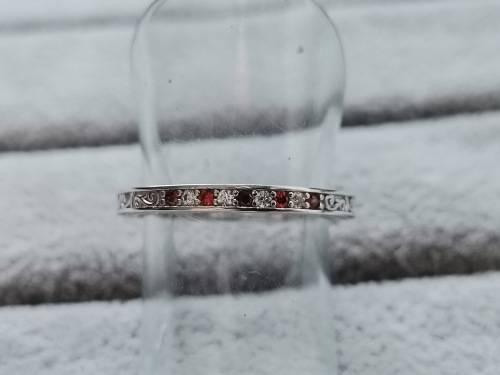 Detailed Silver Ring (Size Q)