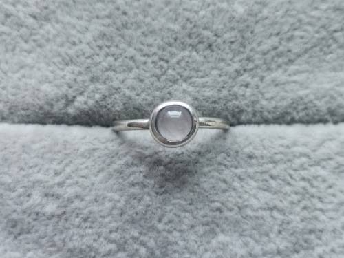 Dainty Silver Moonstone Ring