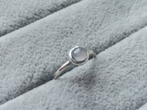Dainty Silver Moonstone Ring