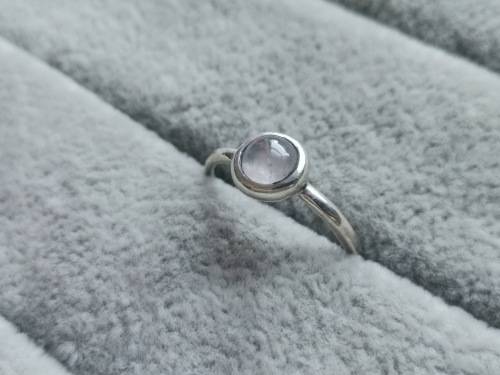 Dainty Silver Moonstone Ring