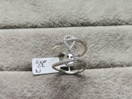 Unique Silver Infinity Ring