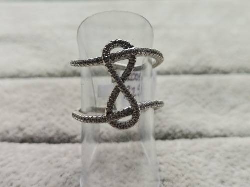 Unique Silver Infinity Ring