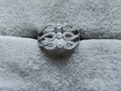 Detailed Silver Ring