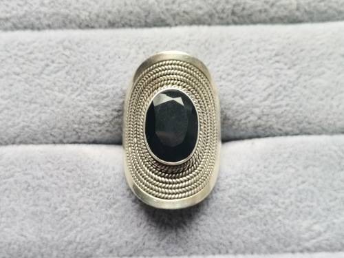 Silver Onyx Ring