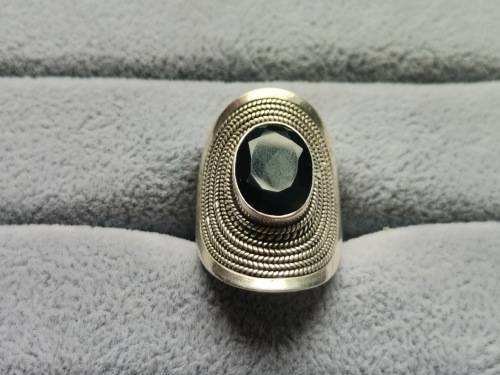 Silver Onyx Ring