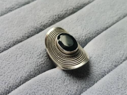 Silver Onyx Ring