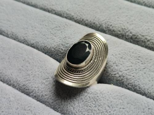 Silver Onyx Ring