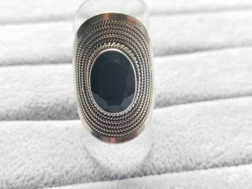 Silver Onyx Ring