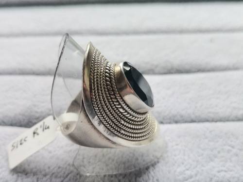 Silver Onyx Ring
