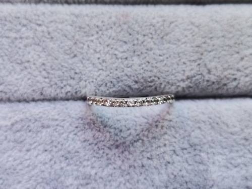 Silver Half Eternity Ring