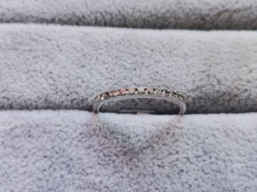 Silver Half Eternity Ring