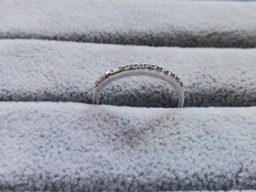 Silver Half Eternity Ring
