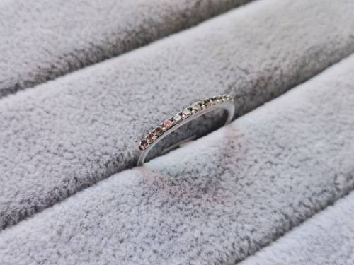 Silver Half Eternity Ring