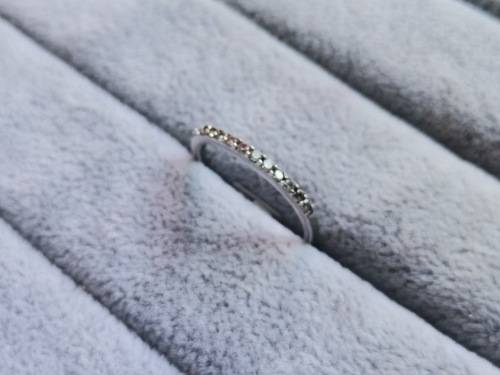Silver Half Eternity Ring