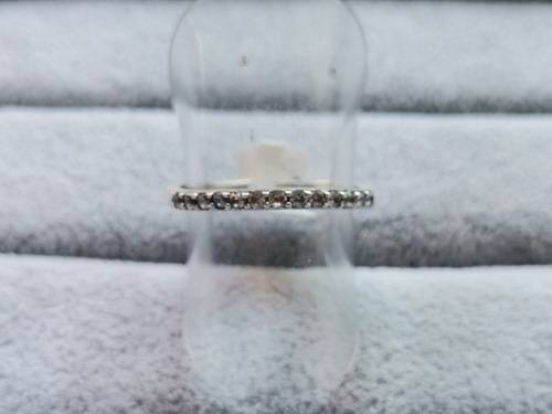 Silver Half Eternity Ring