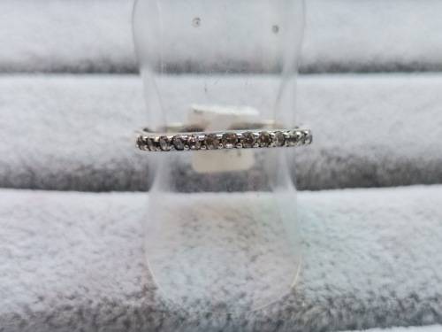 Silver Half Eternity Ring