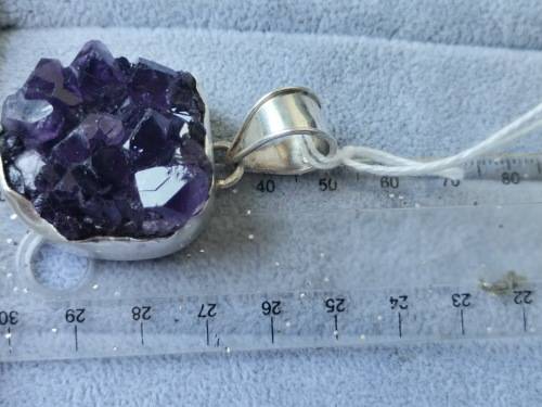 Discount!! Silver Amethyst Pendant