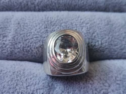 Discount!! Silver Solitaire Ring