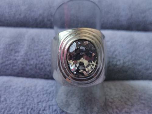Discount!! Silver Solitaire Ring