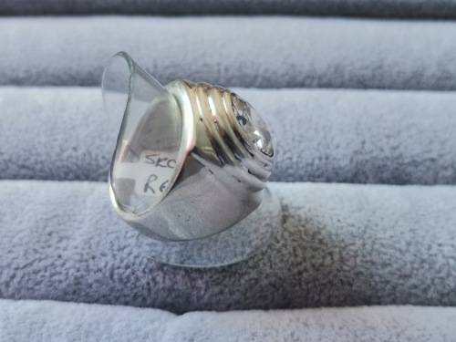 Discount!! Silver Solitaire Ring
