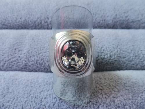 Discount!! Silver Solitaire Ring