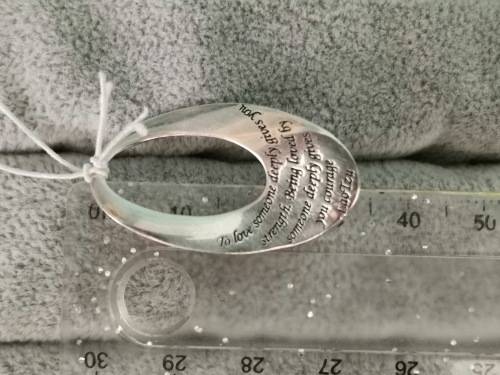 Beautiful Quote Silver Pendant