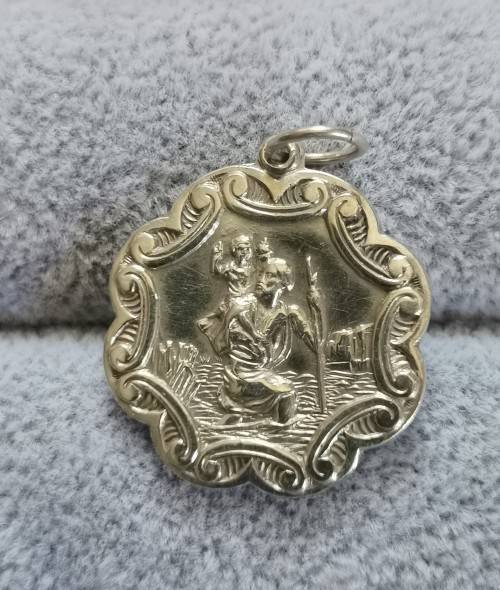 Silver St. Christopher Pendant